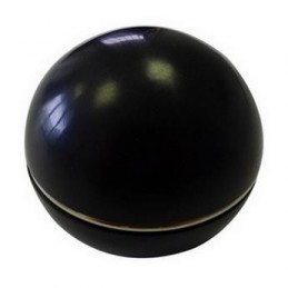 02-03-69 Bola de palanca negra con anillo cromado